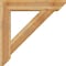 Ekena Millwork Traditional Slat Rough Sawn Bracket w/ Offset Brace, Western Red Cedar, 8"W x 38"D x 38"H BKT0806X38X38TRA06RWR - alternate 3